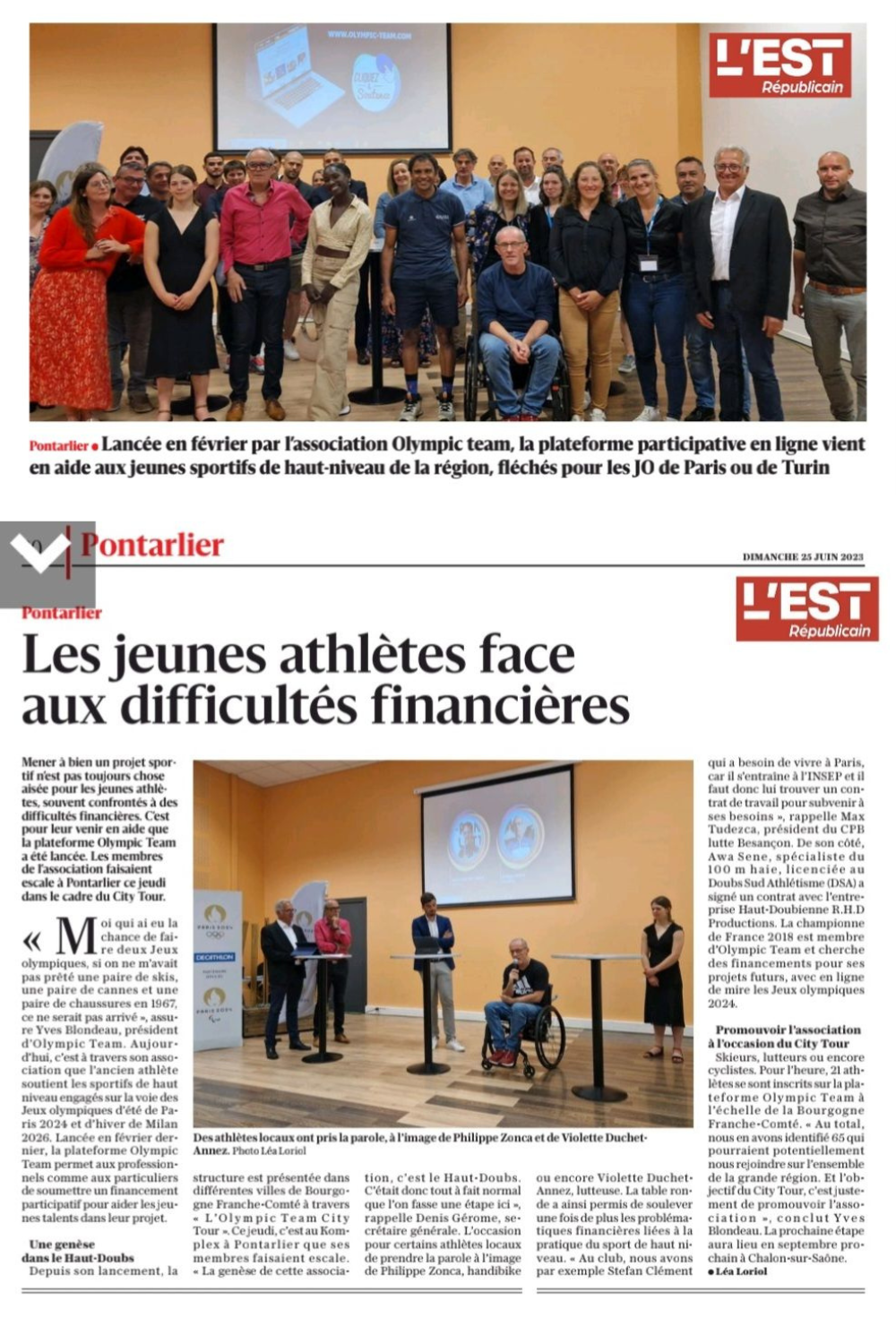 Les jeunes athlètes face aux difficultés financières